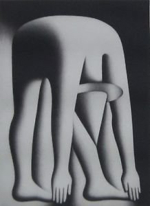 Body by Jake, Ltd Ed Mezzotint Etching, Mark Kostabi