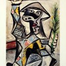 Arlequin au Baton, 1987 Exhibition Poster, Pablo Picasso