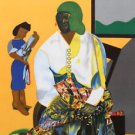 Mecklenburg Autumn, Ltd Ed Lithograph, Romare Bearden