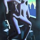 Close Call, Ltd Ed Silk-screen, Mark Kostabi - LARGE!