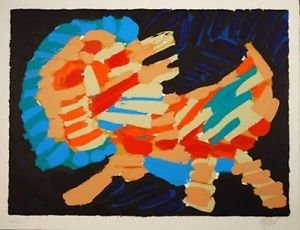 Smiling Cat, Ltd Ed Lithograph, Karel (Christiaan) Appel