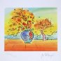 Vase with Tree II, Ltd Ed Lithograph, Peter Max - SIGNED with COA