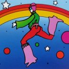 Cosmic Jumper DetaiI II, Ltd Ed Lithograph, Peter Max - SIGNED with COA
