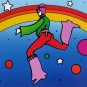 Cosmic Jumper DetaiI II, Ltd Ed Lithograph, Peter Max - SIGNED with COA