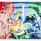 Bopping at Birdland, Ltd Ed Lithograph, Romare Bearden
