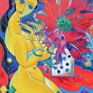 Beauty & Flowers, Ltd Ed Silk-screen, Jiang Tiefeng - LARGE!