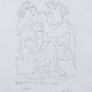 Flute Payer & Girl With Tambourine, Ltd Ed Lithograph, Pablo Picasso-Vollard