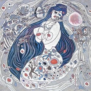 White Mermaid, Ltd Ed Silk-screen, Jiang Tiefeng - LARGE!