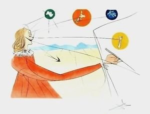 Dalinean Prophecy, Ltd Ed Lithograph, Salvador Dali