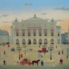 La Place de l'Opera, Ltd Ed Lithograph, Michel Delacroix