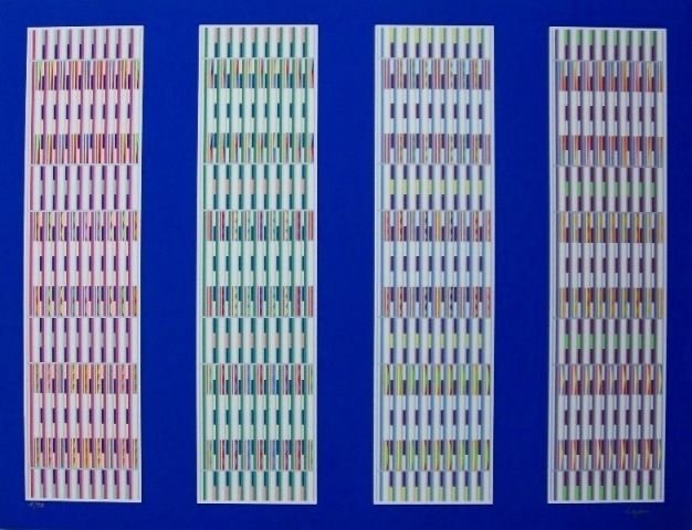 Four Visual Orchestrations, Ltd Ed Silk-screen, Yaacov Agam - LARGE!