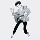 Elvis Presley (Blue Suede Shoes), Ltd Ed Lithograph, Al Hirschfeld