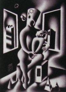 Oedipus, Ltd Ed Mezzotint Etching, Mark Kostabi