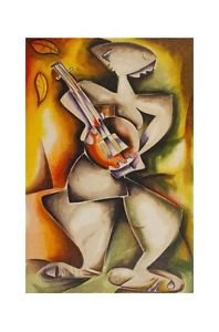 Don't Expect Things to Fall in Your Lap, Ltd Ed Lithograph, Alexandra Nechita