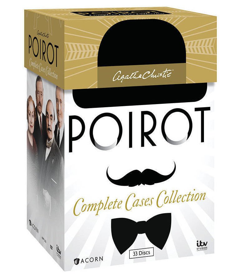 Agatha Christie's Poirot : Complete Cases Collection 33-Discs Set DVD 2014 Brand New