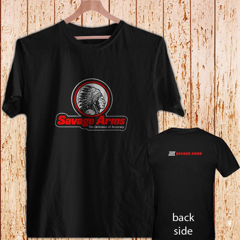 SAVAGE ARMS logo mens black t-shirt tshirt shirts tee SIZE S