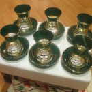 GOLD plated turkish tea set glasses ottoman cups glass mug hot tea glasses b 06