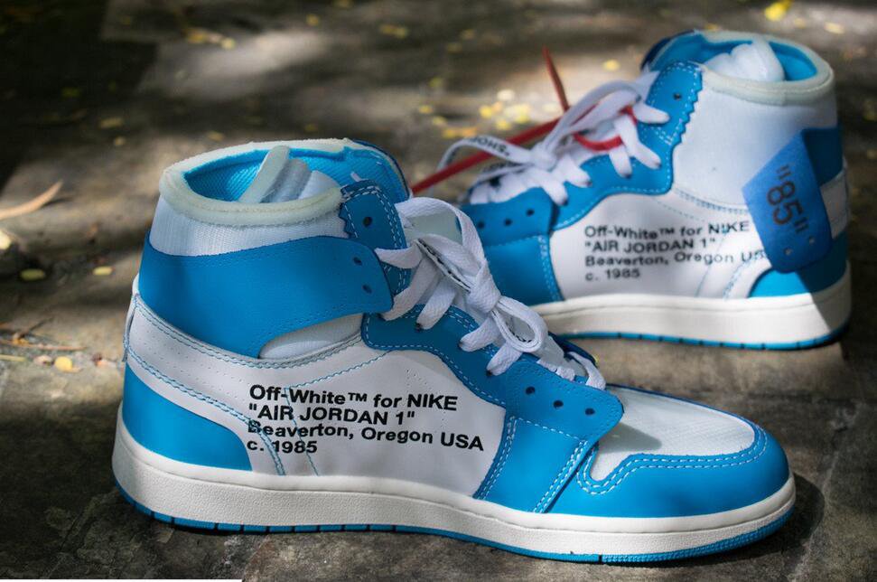 air jordan 1 retro high off white powder blue