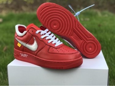 red off white air force 1