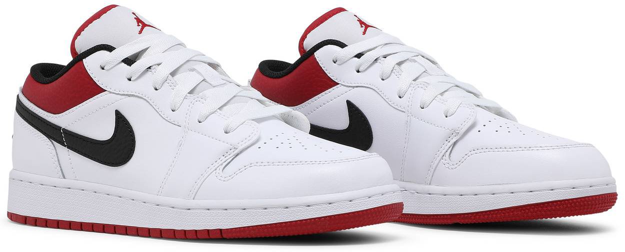 Air Jordan 1 Low White Univeristy Red