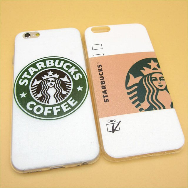Starbuck Coffee TPU Slim Back Cover Skin for Apple iPhone 6 6s 4.7
