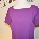 Liz Claiborne Purple Short Sleeve Dress w/ Pockets