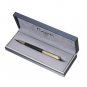 Caseti Flores Gold Vein Black Resin Ball Pen
