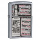 Zippo Jim Beam Bottle Emblem Street Chrome Lighter