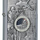 Zippo Joined Forces Emblem Street Chrome Lighter
