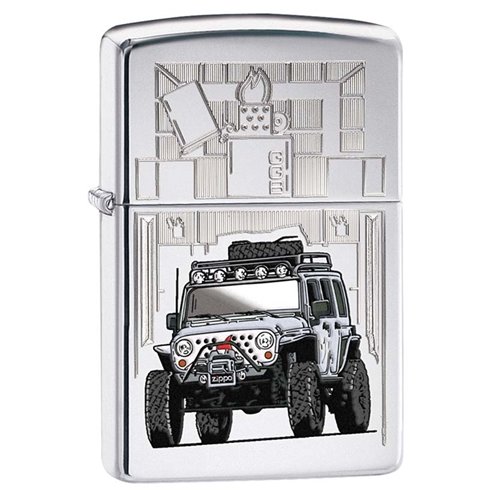 Zippo Zippo Jeep High Polish Chrome Lighter