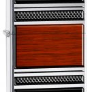 Zippo Steel And Wood High Polish Chrome Windproof Lighter