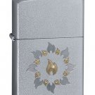 Zippo Ring of Fire Satin Chrome Lighter