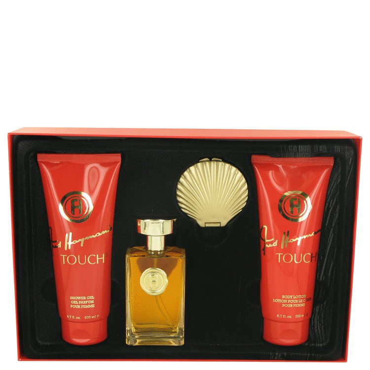 By Fred Hayman Gift Set -Eau De Toilette Spray +Body Lotion + Shower Gel + Mirror