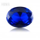 oval shape blue corundum 34 # for jewelry making