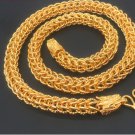 Men's overlord gold plated necklace alluvial gold bibcock plating 24 k gold necklace