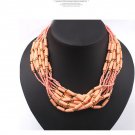 European and American fashion lady wedding ethnic storm Bohemia multi-level m bead necklace
