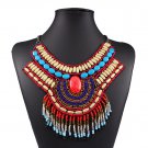 Fashion Bohemian national wind restoring ancient ways hand-woven measle tassel necklaces