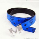 Wholesale Hot Sell Men orange  blue  Low Price pu Leather Belt Strap Famous Belt