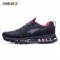 Onemix Men's Running Shoes Outdoor Sport Sneakers Black Athletic Walking Shoes
