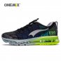 Onemix Men's Running Shoes Outdoor Sport Sneakers Black Athletic Walking Shoes