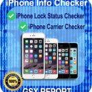 iPhone Lock Status Carrier Check - SIM-Status Checker -GSX Report