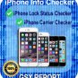 iPhone Lock Status Carrier Check - SIM-Status Checker -GSX Report