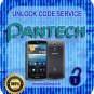 Pantech Unlock code Discover P9090 Laser P9050 Crossover P8000 + More 69 Models
