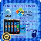 AT&T Nokia Lumia 520 635 640 820 830 920 925 1200 1520 Code Unlock ALL IMEI
