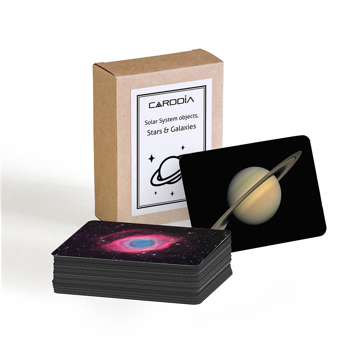 Solar System objects, stars and galaxies
