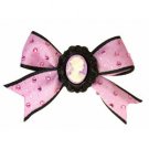 BRAND NEW TARINA TARANTINO LUCITE CAMEO BOW ANYWHERE CLIP **FREE US SHIPPING**