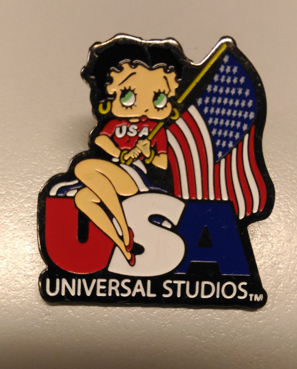 Universal Studios Betty Boop Miss USA Pin