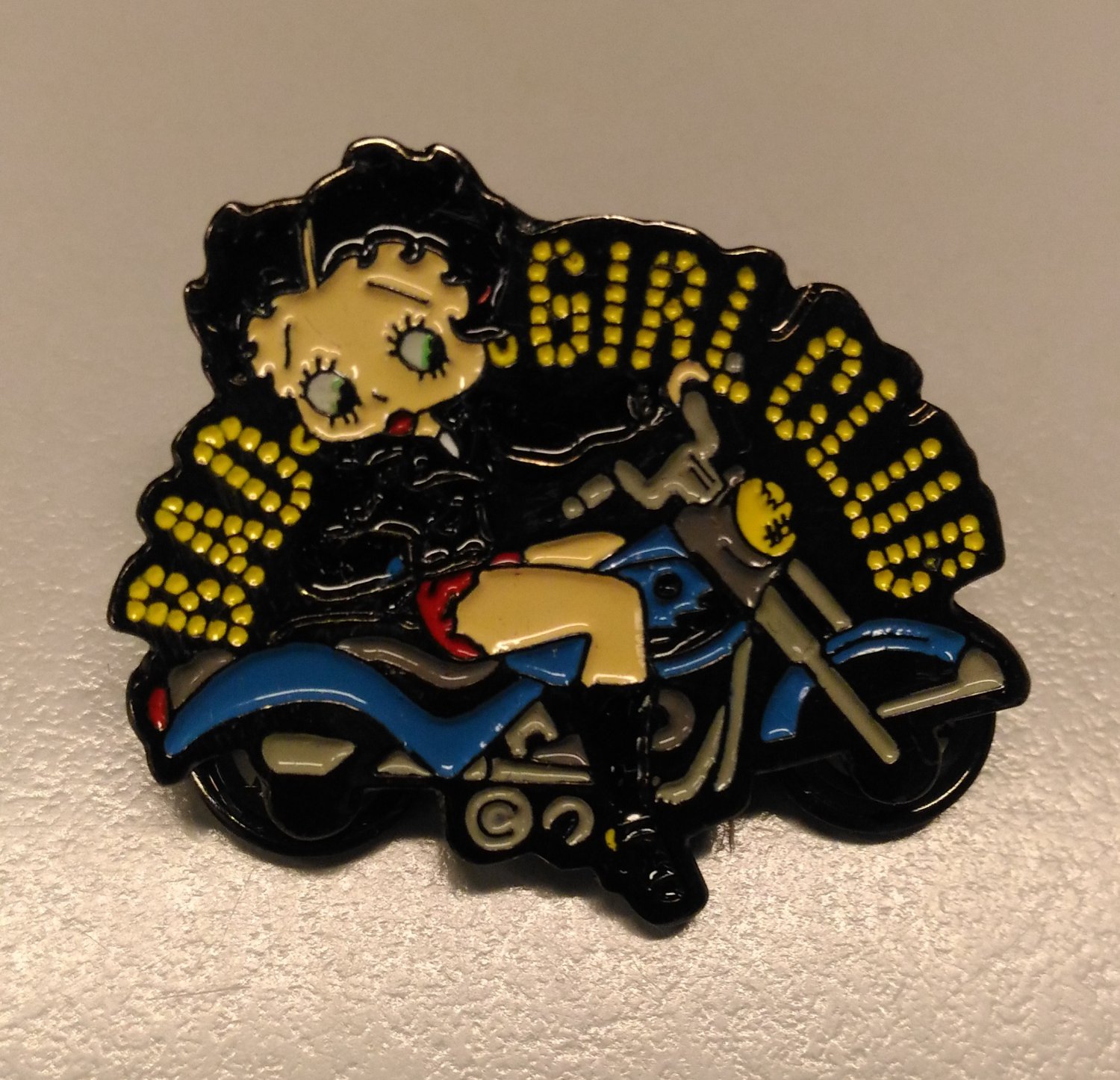Universal Studios Betty Boop BAD GIRL CLUB Motorcycle Pin