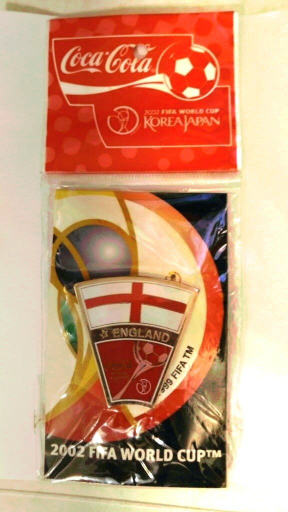 Coca Cola 2002 Korea/Japan World Cup Football ENGLAND Pin Soccer  FIFA