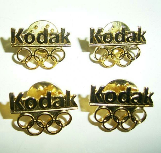 4 Kodak Olympic Games Golden Pin pins